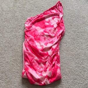 SHEIN Pink Asymmetrical Dress